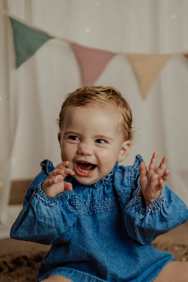 Sesión de bebé en estudio en Marbella